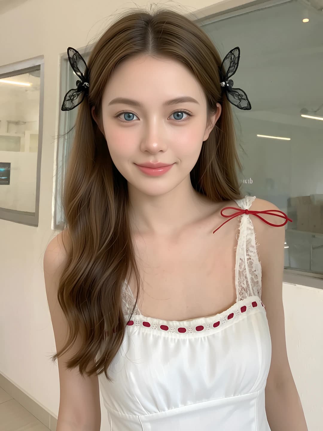Women's black lace hair clips and combs, 2026, style: sweet, design element: bow
