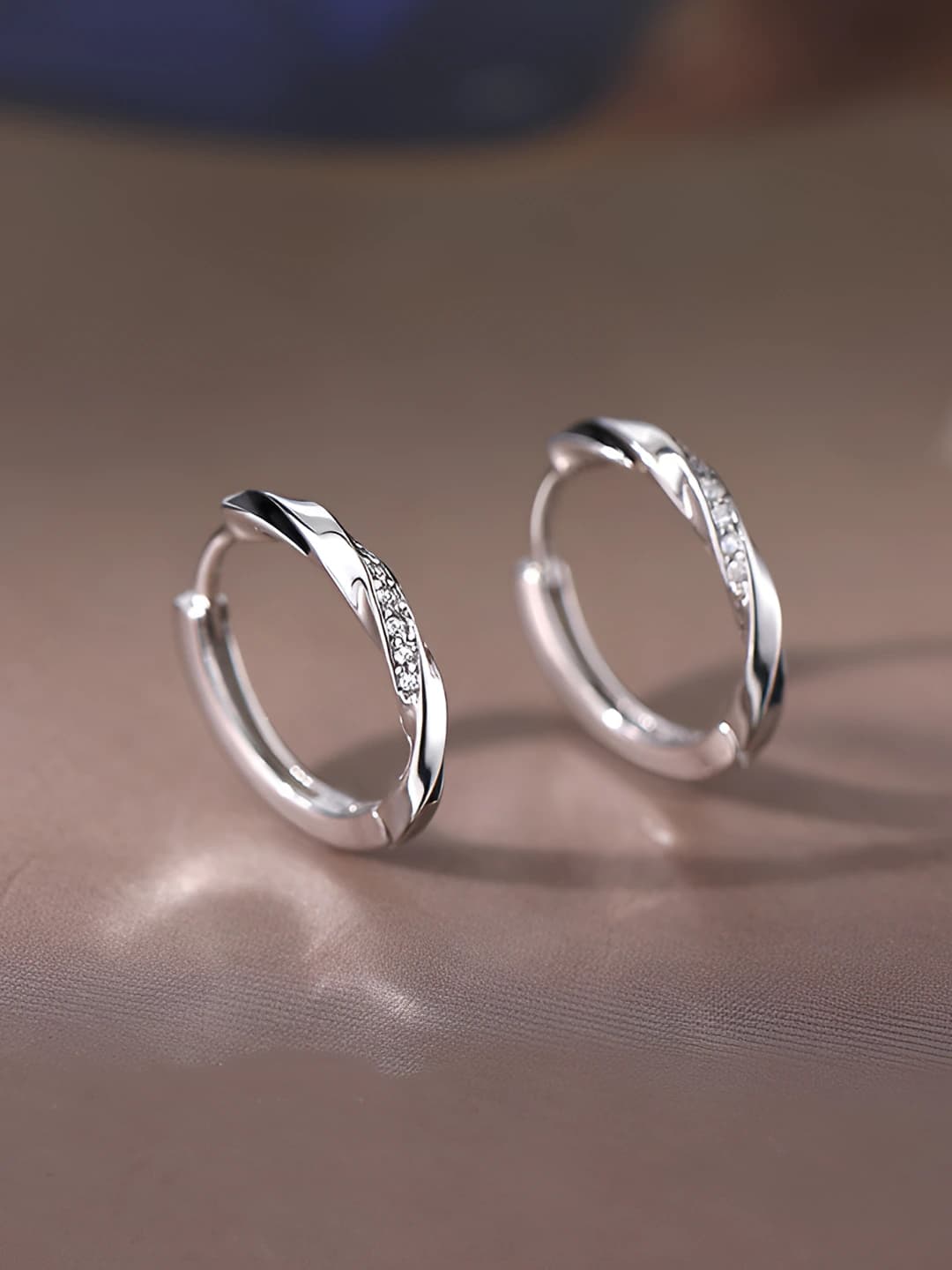 Möbius Zircon Studs (Pair)