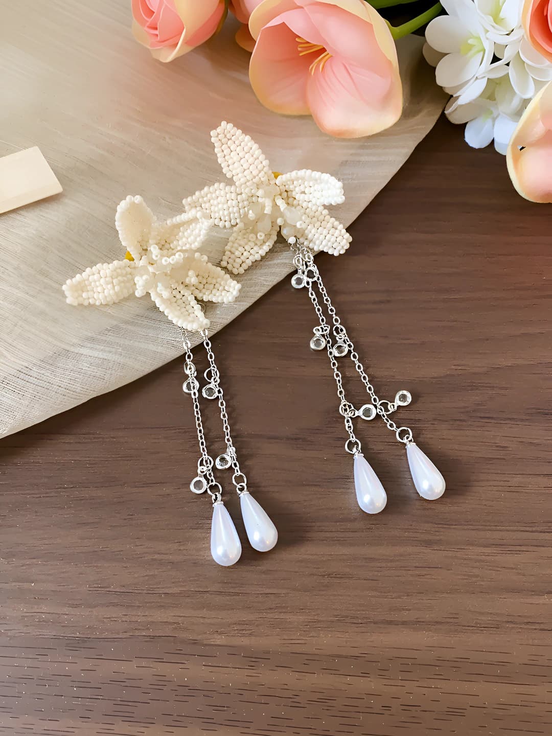 21 Silver post - Silver - Khaki - White