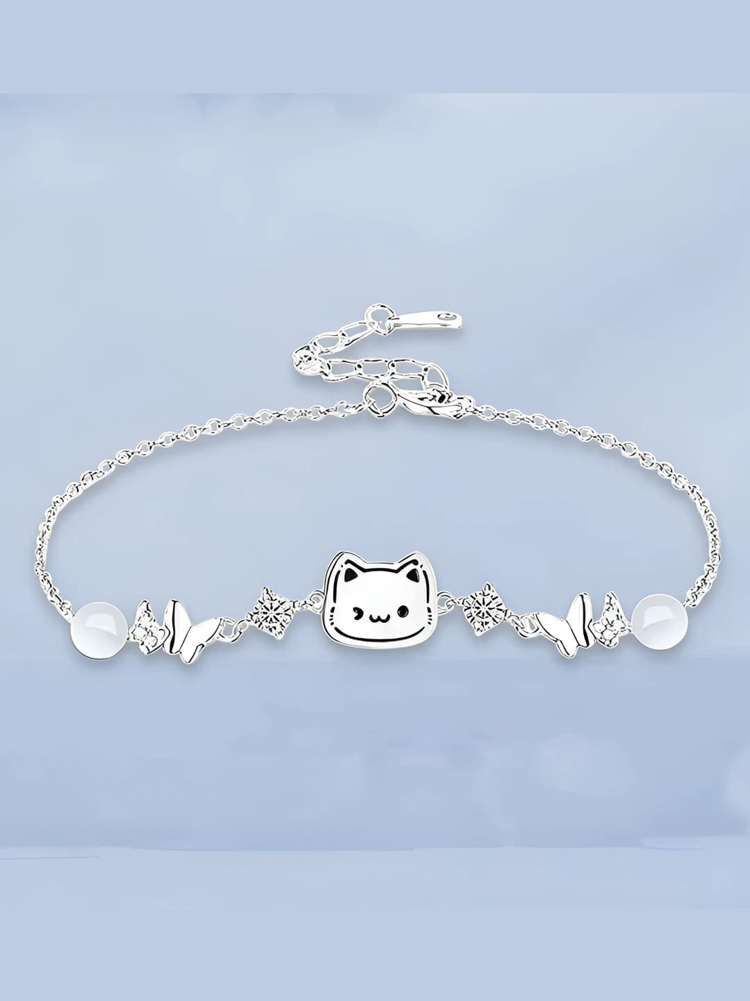Cat eye small cat bracelet