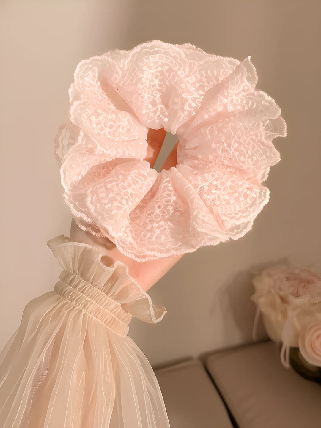 4# Lace pink 4 layers 18 cm