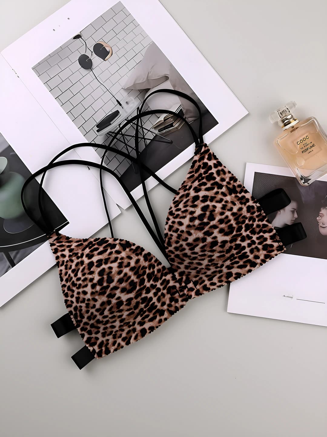 Yellow leopard print