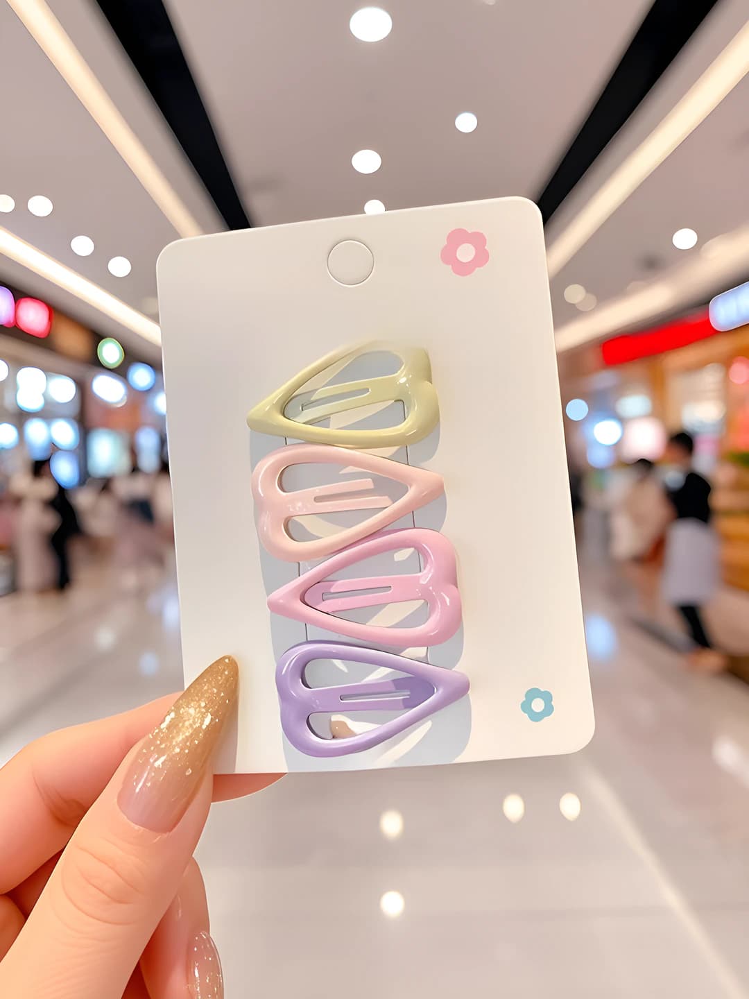 5# Drop heart, 4 pcs