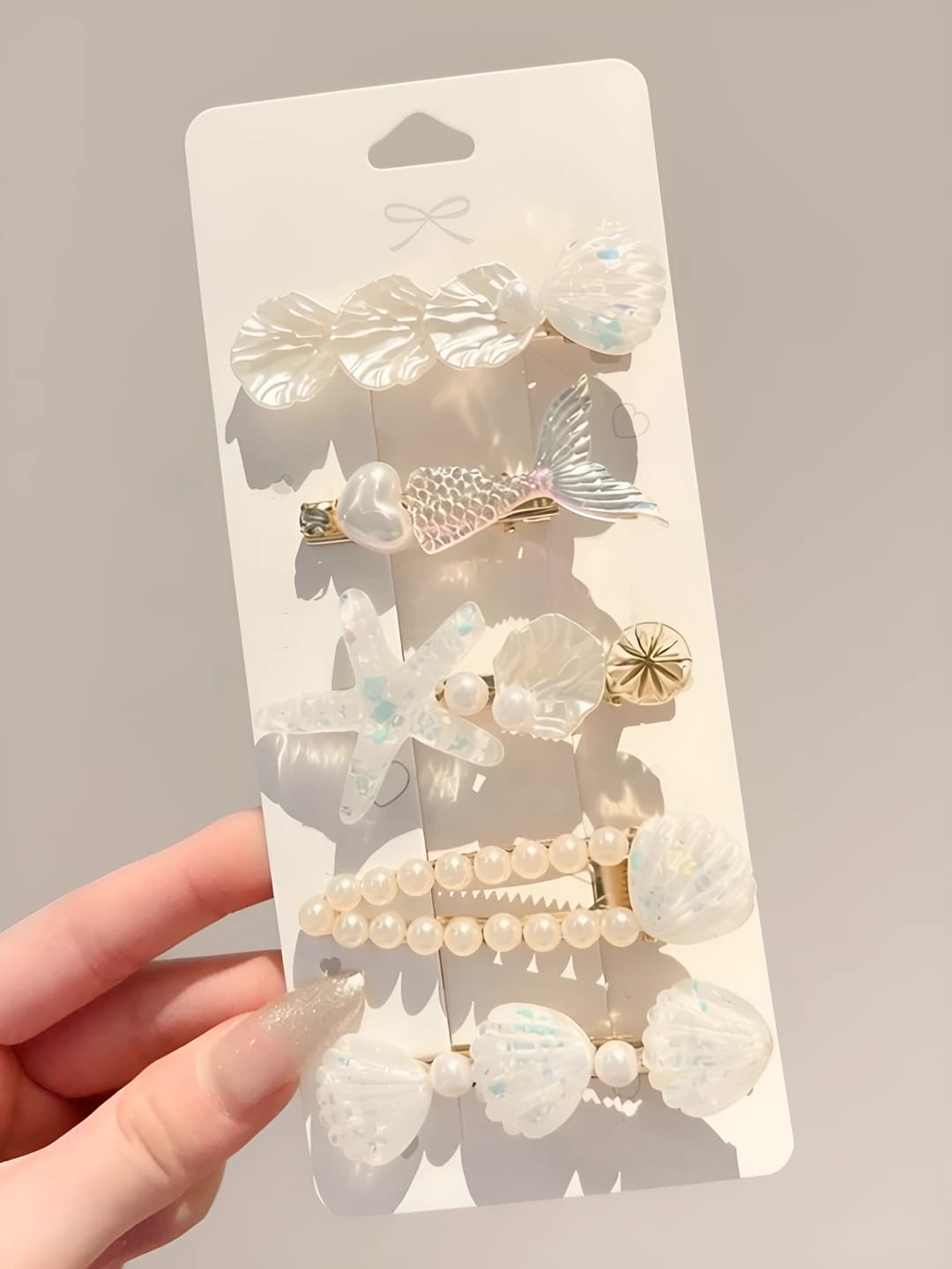 6# Cute white 5-piece set