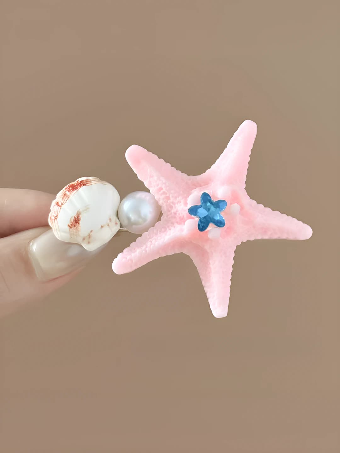4# Pink starfish, 5.5 cm