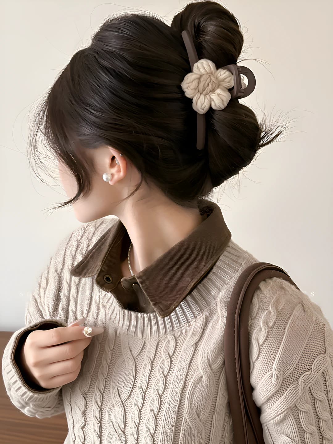Khaki flowers 13 cm