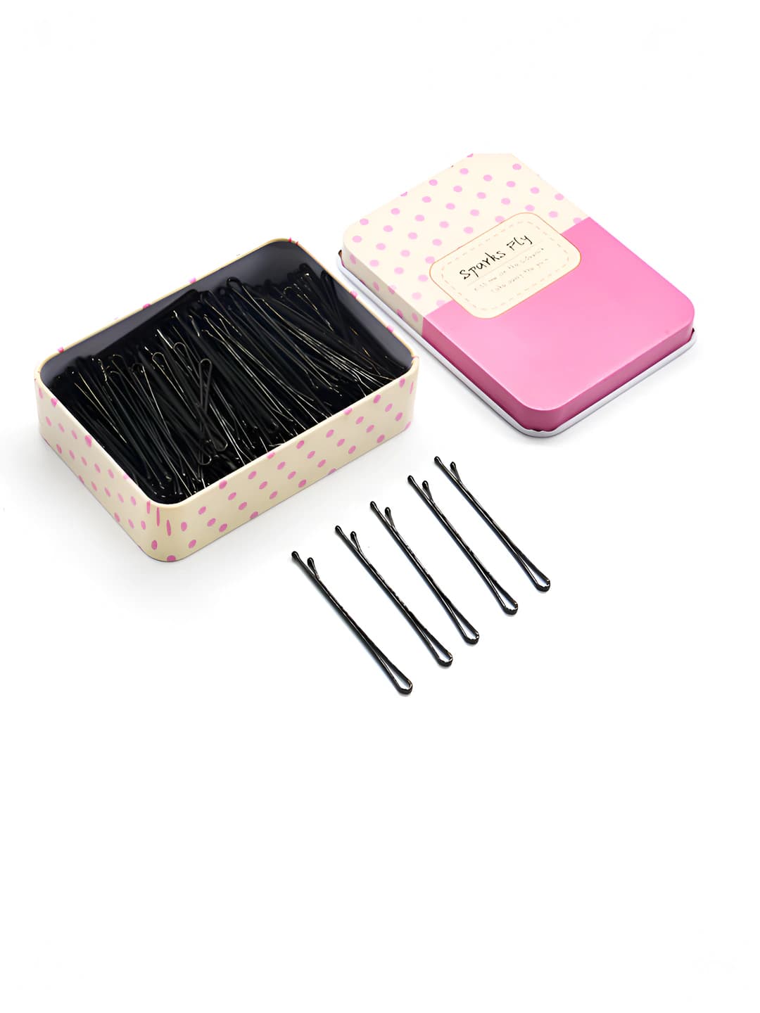 Pink polka dot box - 100 straight