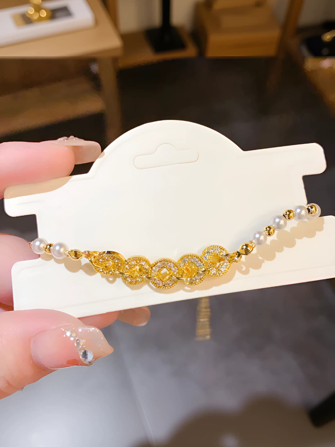 21# Bracelet - Gold - White