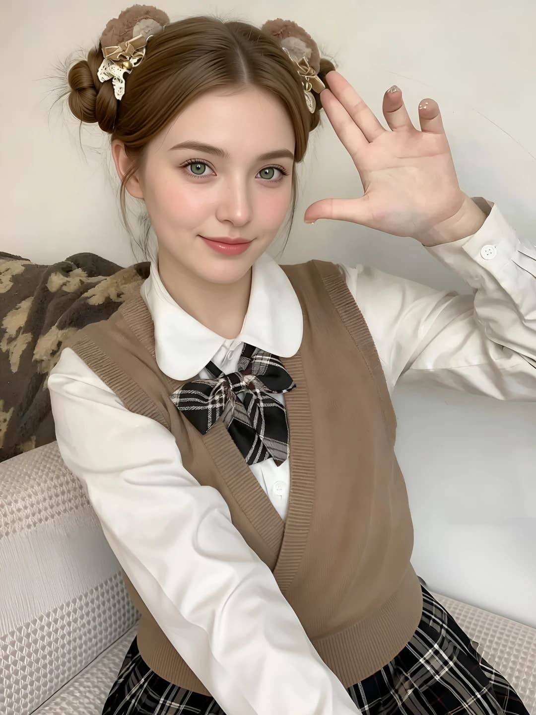 Кофейный колокольчик-медведь