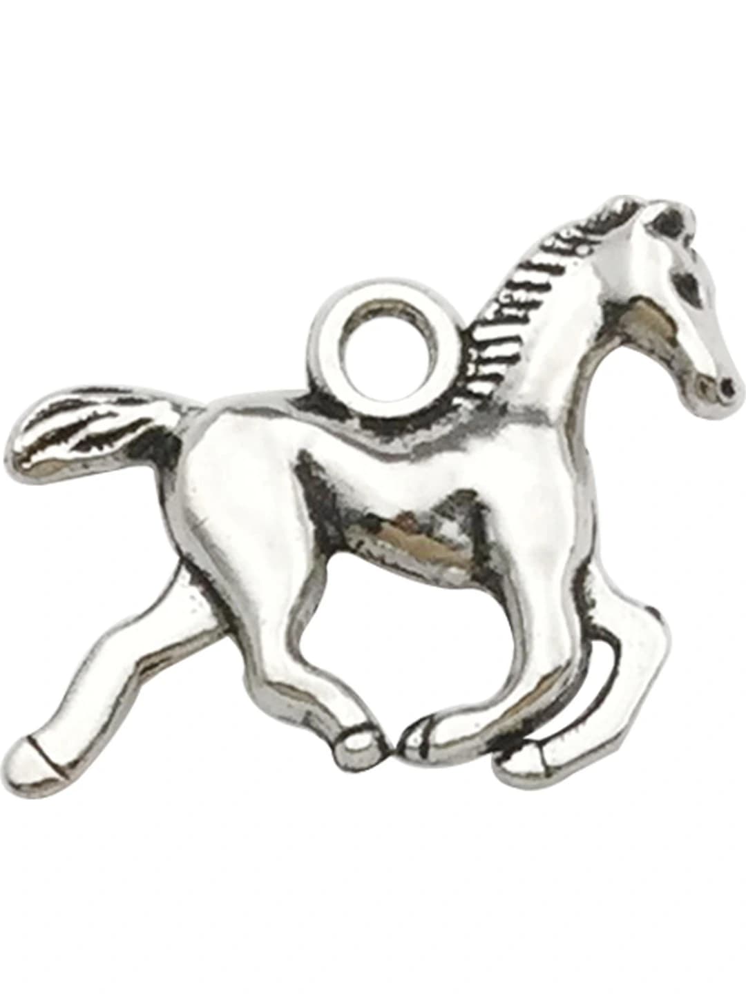 1 шт Серебряная лошадь 20x15mm-1.3g
