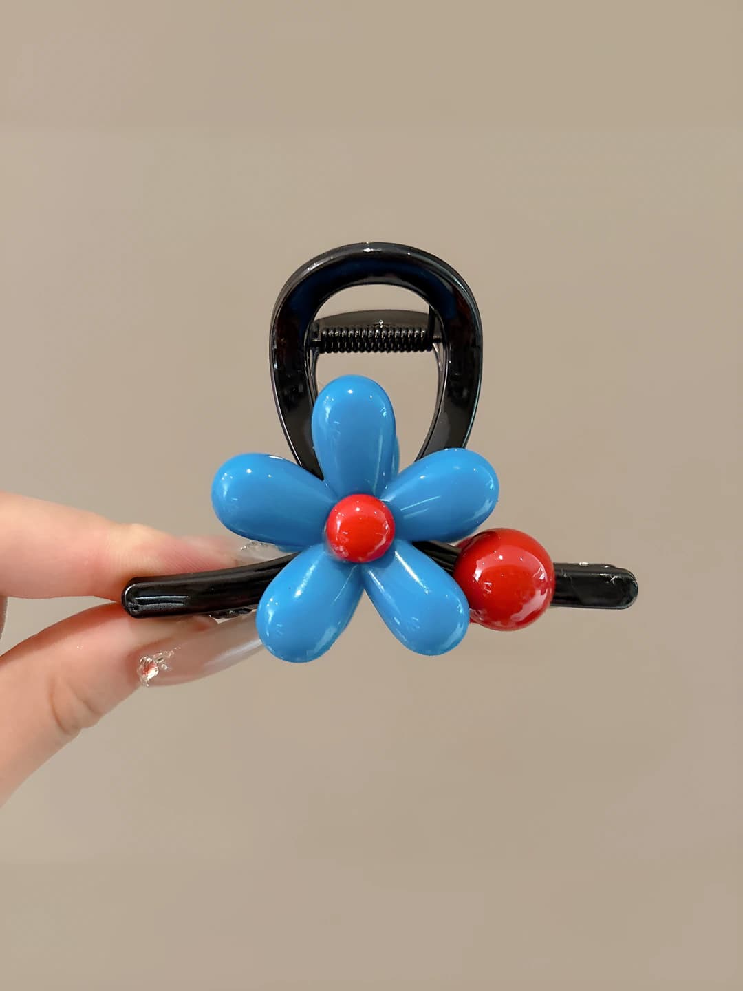 3# Чёрная основа средние цветы 8x6.5 см