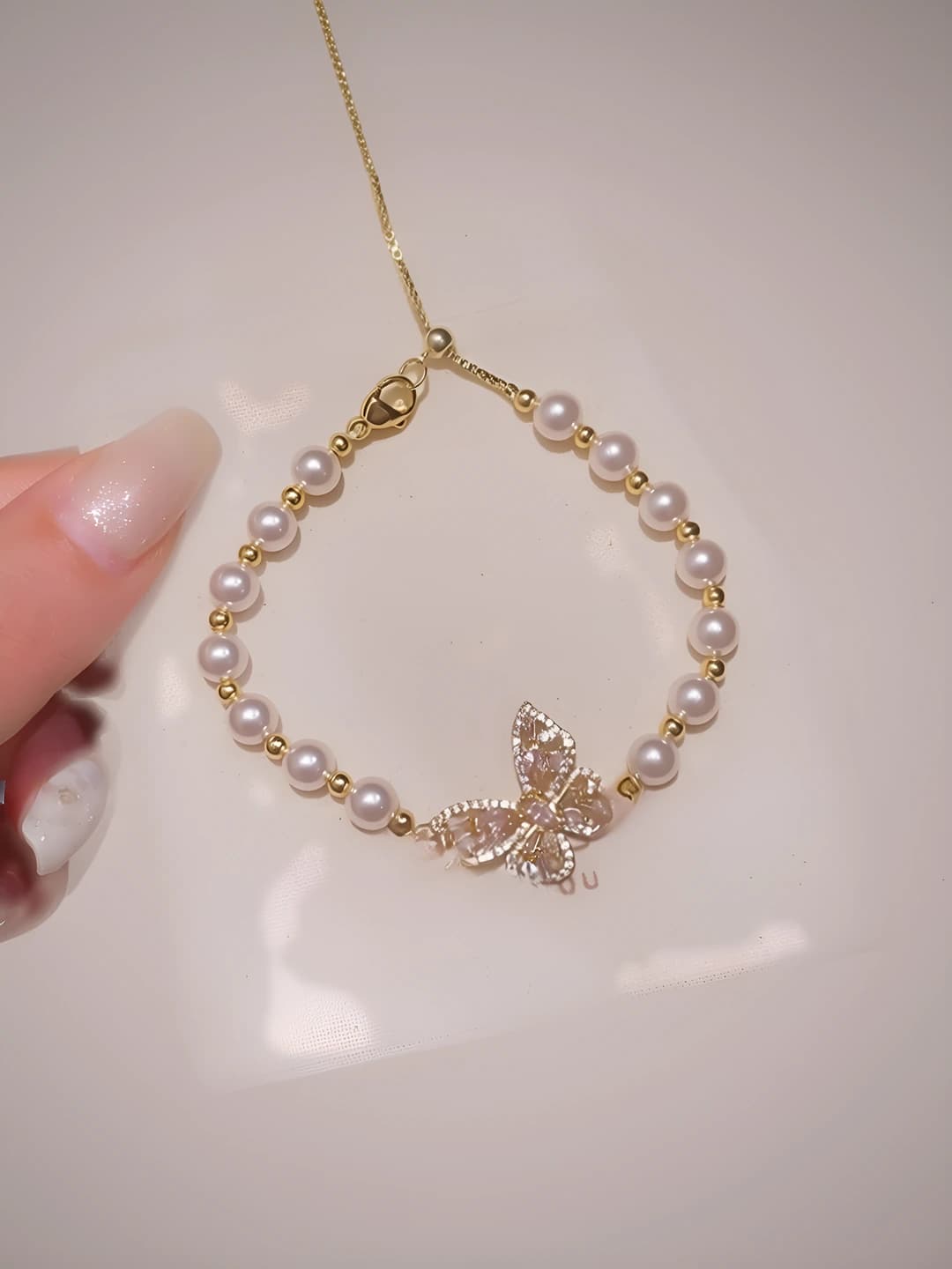 57# Bracelet - Gold - Pink