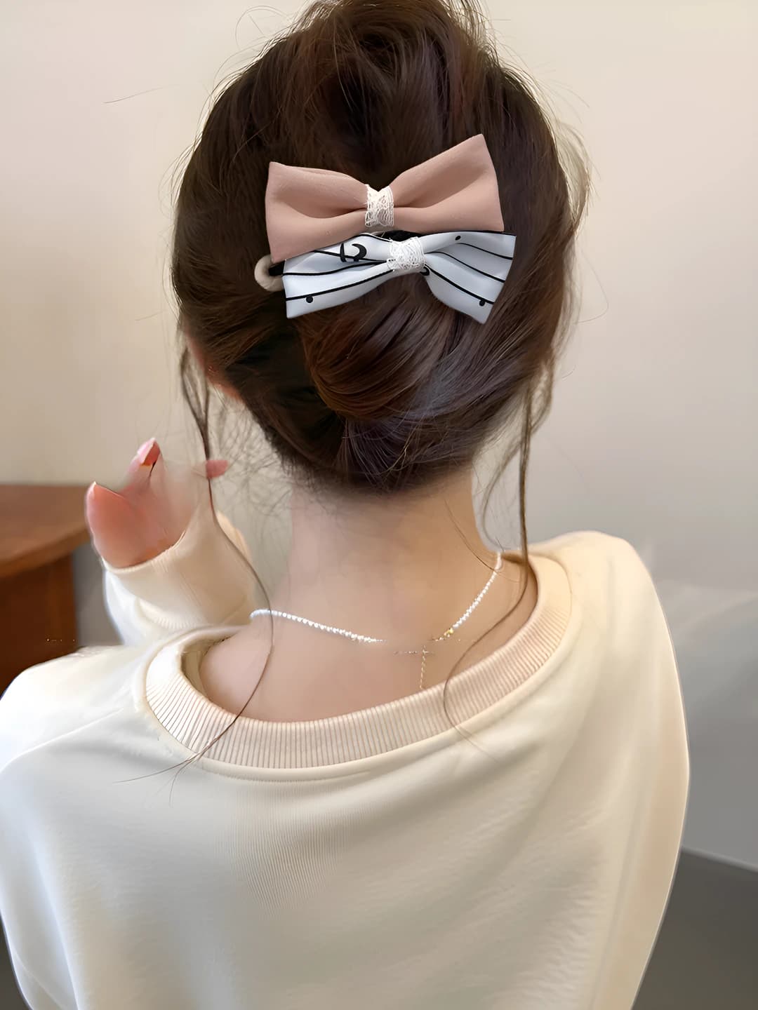 5# O'rik-ko'k yo'l-yo'l ikki bow