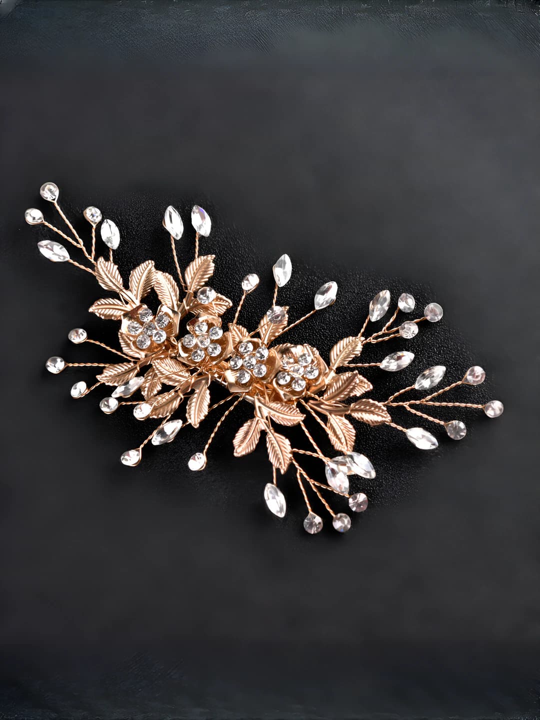 Glossy KC gold hair clip