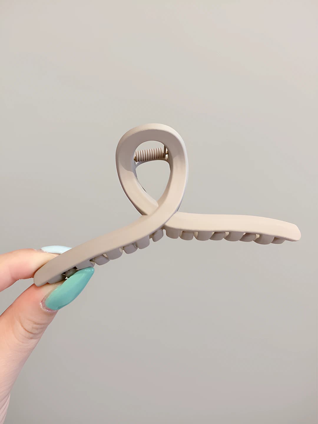 11# Beige-grey Y-shaped clip 11cm