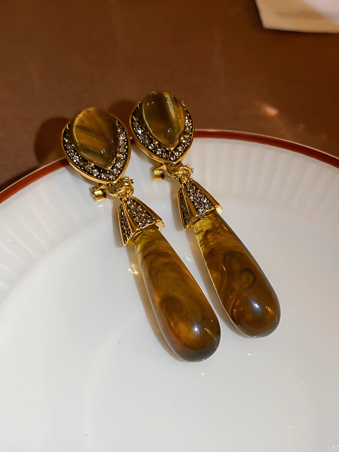 48# Серебряная игла - Золотой - Кофейный