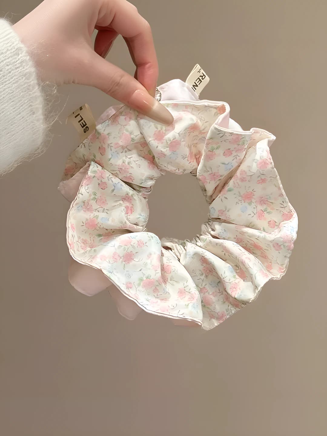 Pink floral double layer