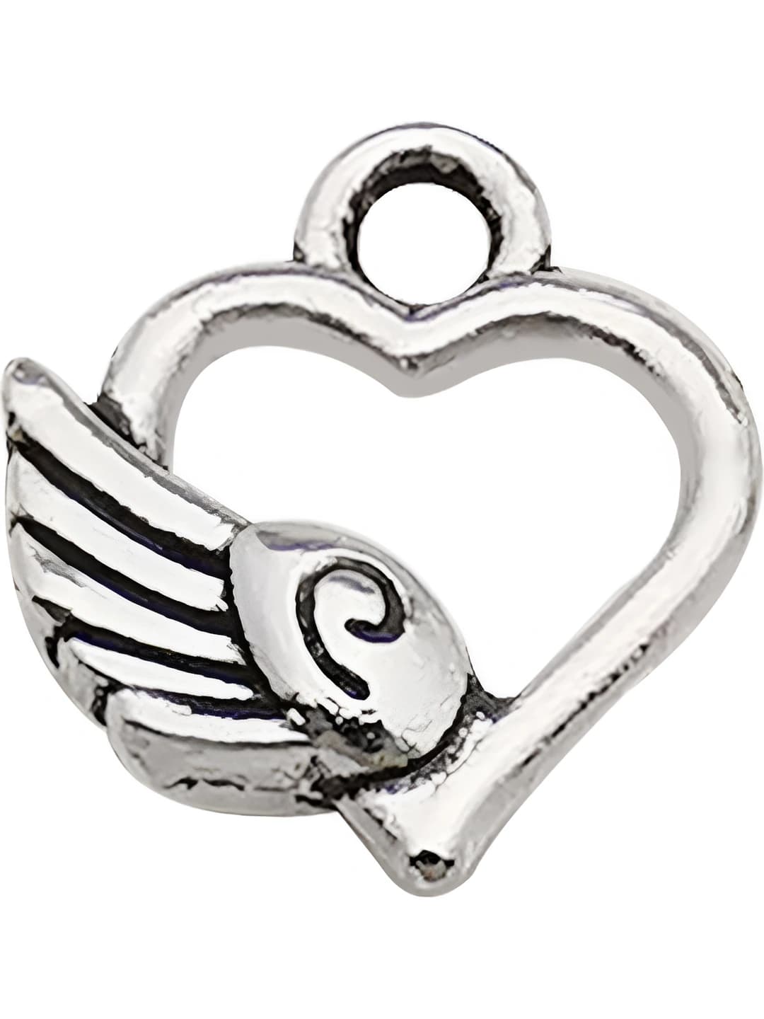 1 dona O'rik rang yurak shaklidagi qanot 10x11mm-0.6g