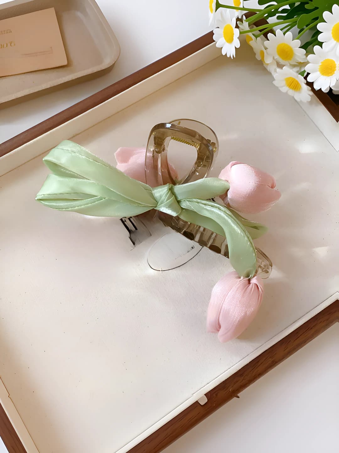 10# Hair clip - Grey - Green - Pink