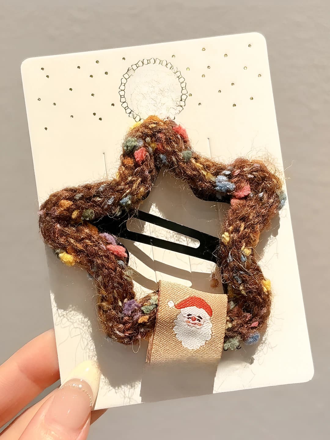 4# Christmas - brown - 6 cm