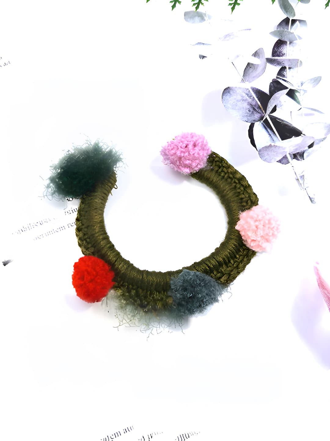 Green hair tie