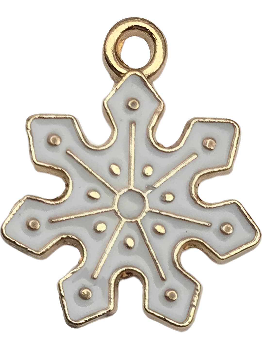 1 pc white snowflake 17x20mm-1.2g-14288