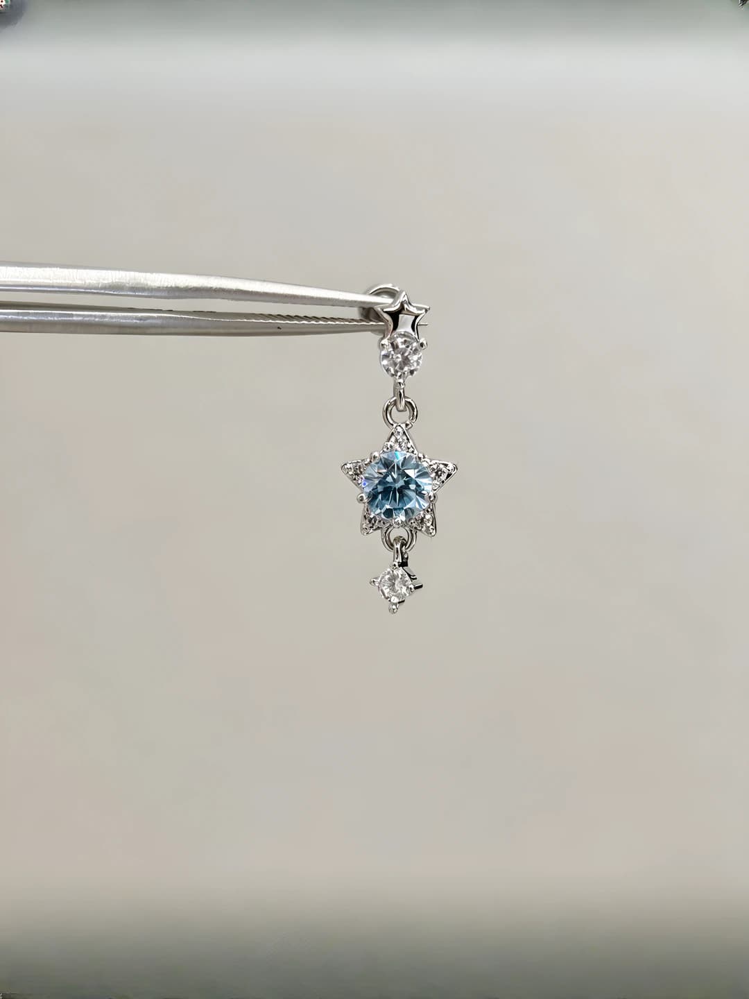 Oq oltin, och dengiz ko'k, 0.8*6mm