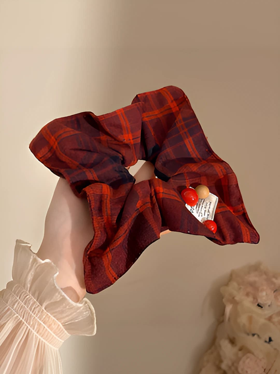 3# Red plaid