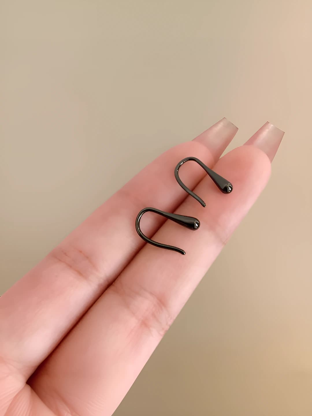 5# Простое кольцо серьги 4cm - клипсы