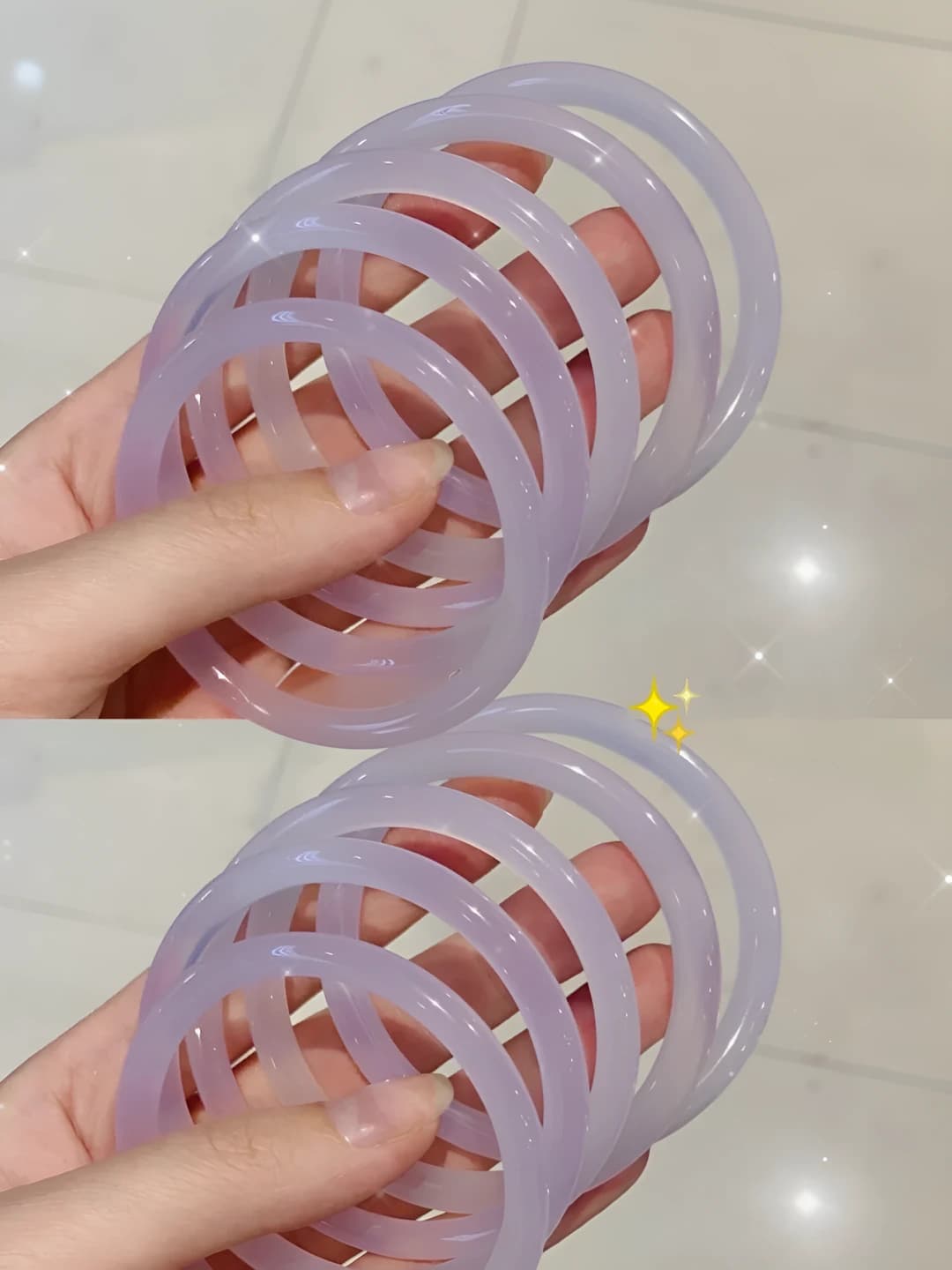 Дымчатый фиолетовый, 2 шт, 58mm