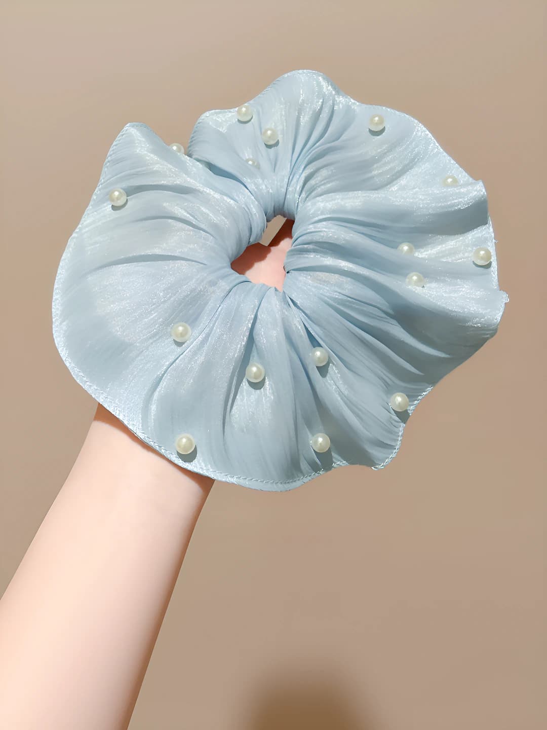3# Blue pearl ruffle 20 cm