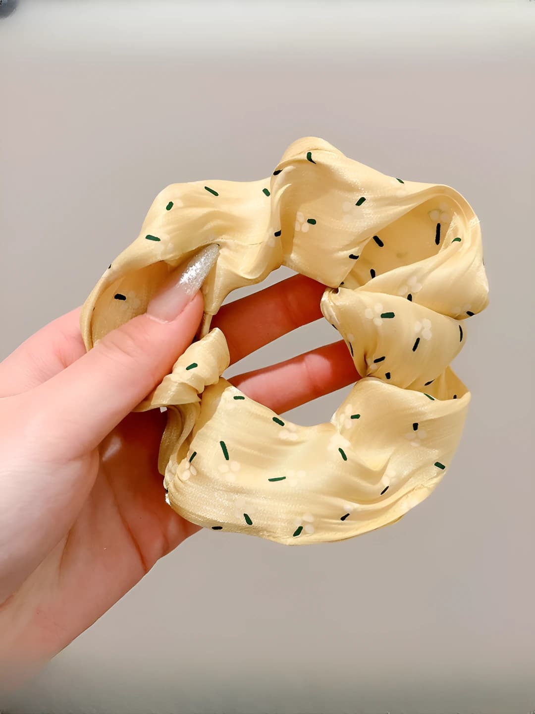 1# Yellow-Cloud hair tie approx. 12 cm