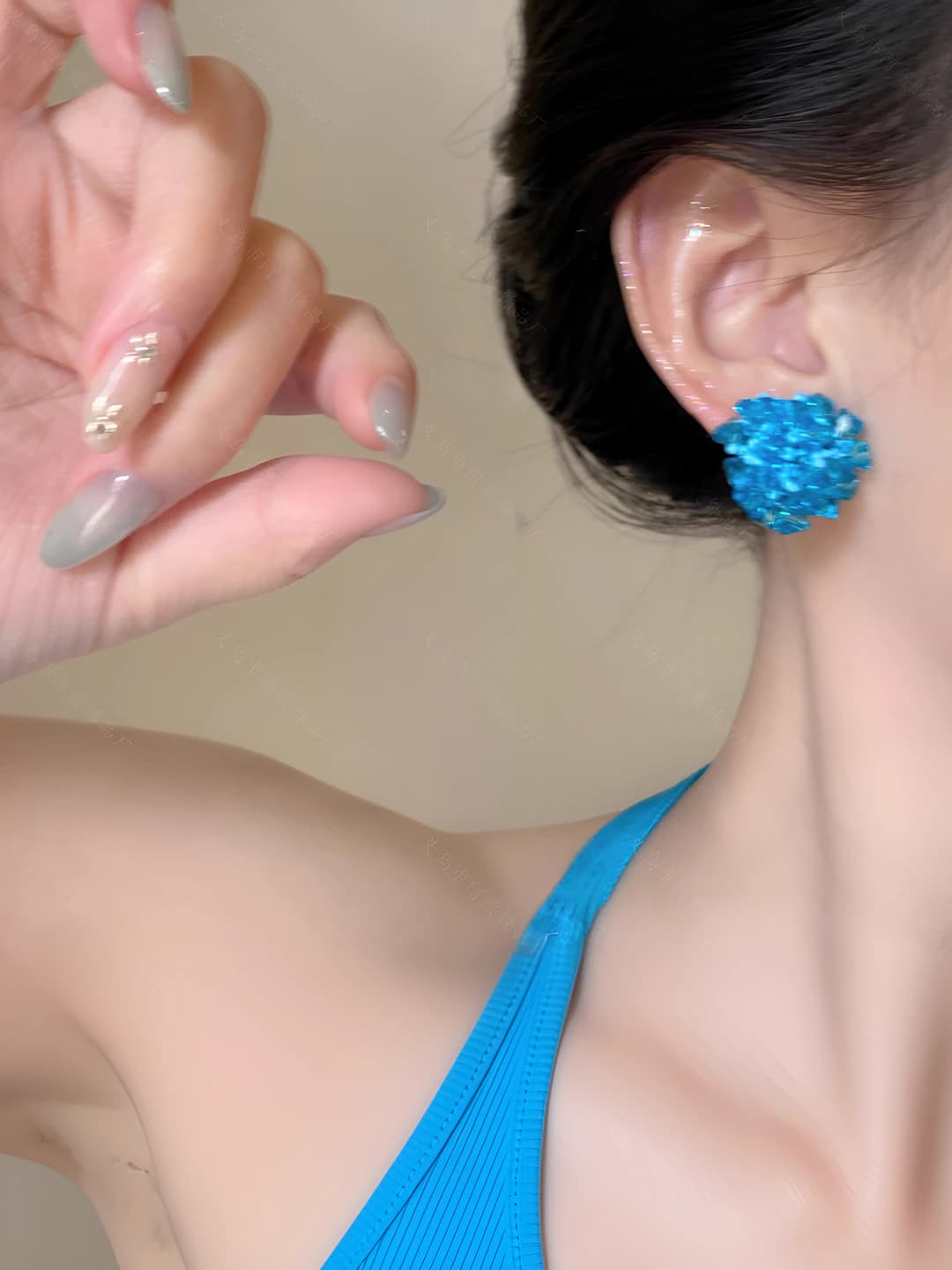 17# Silver pin - Blue