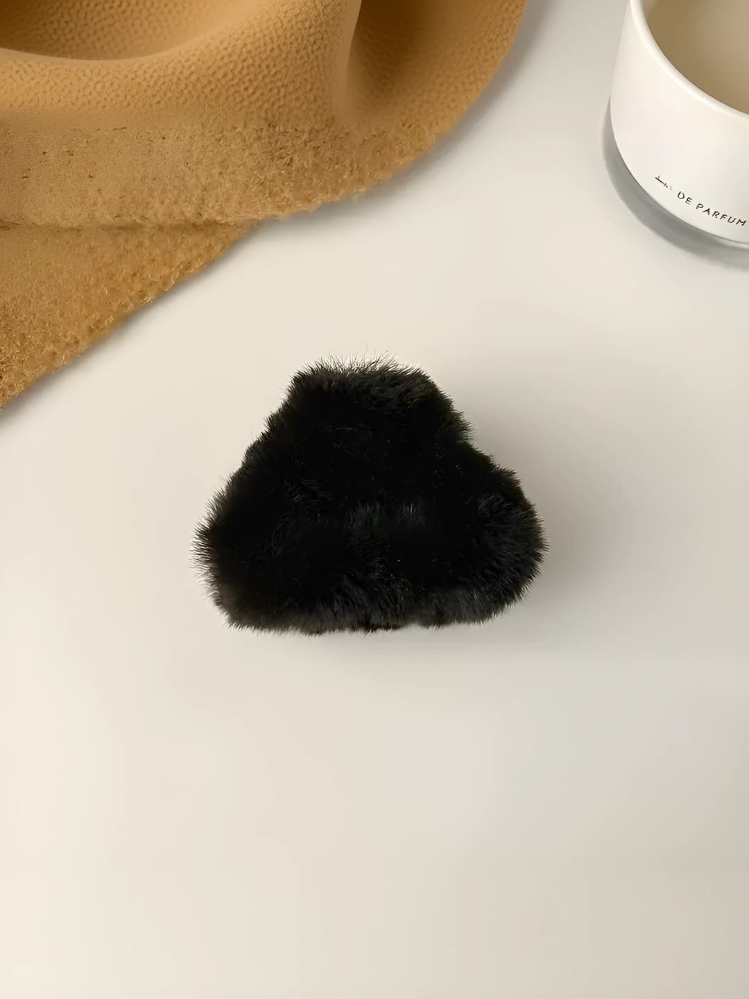 Flocked cat ears black-5cm