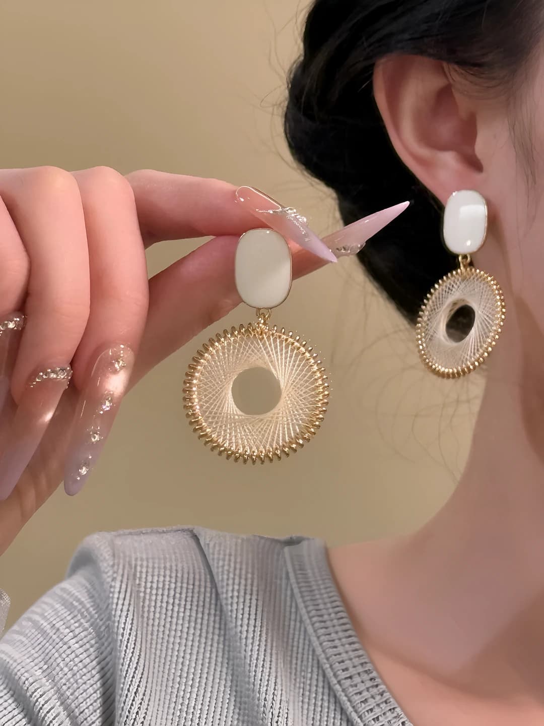 11# серебряный штифт - белый