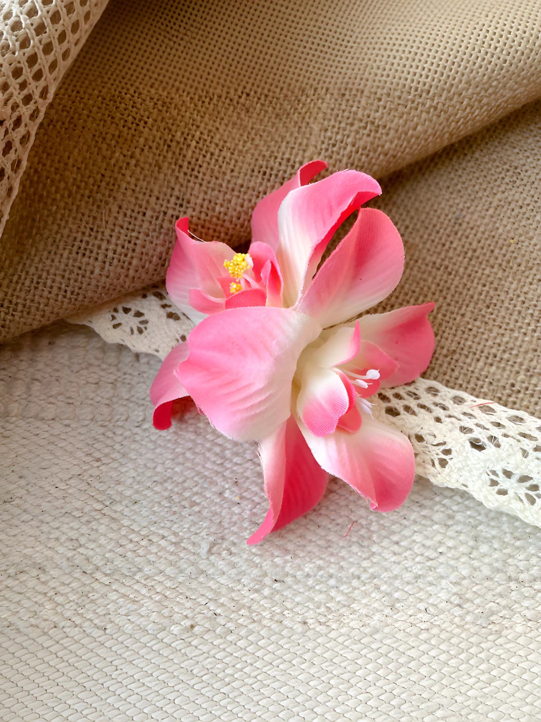 40# duckbill clip-white-pink-1 pc