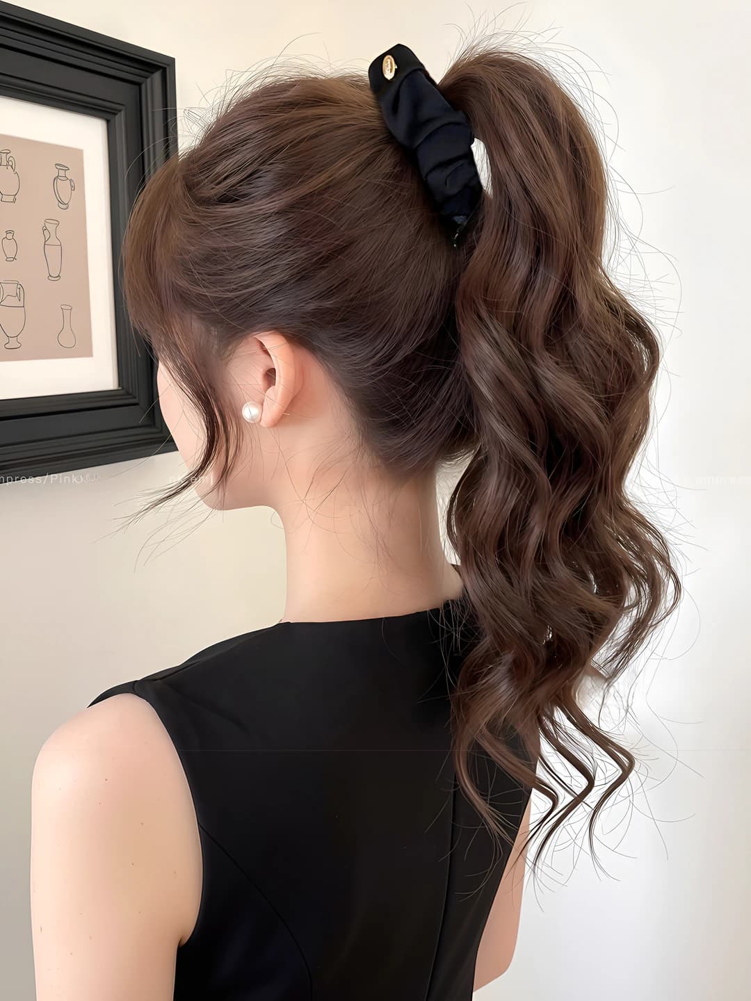 Black, base clip 10 cm