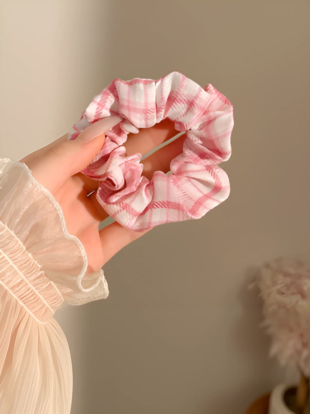 41# Sweet pink plaid