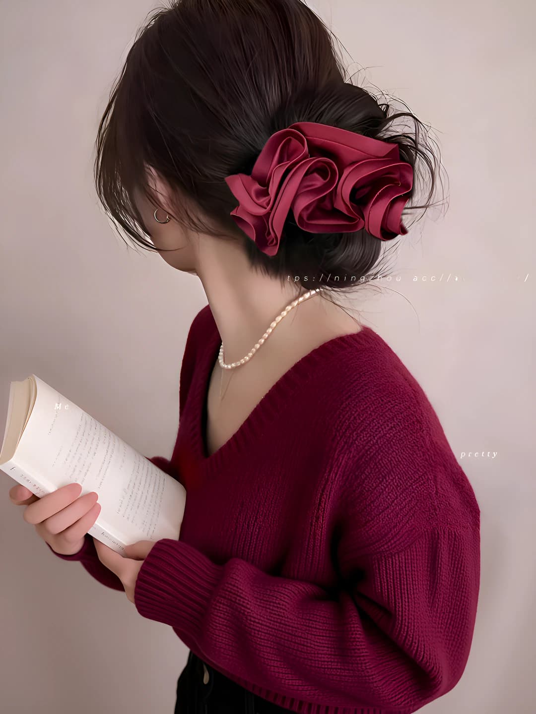 66# Wine red 17 cm