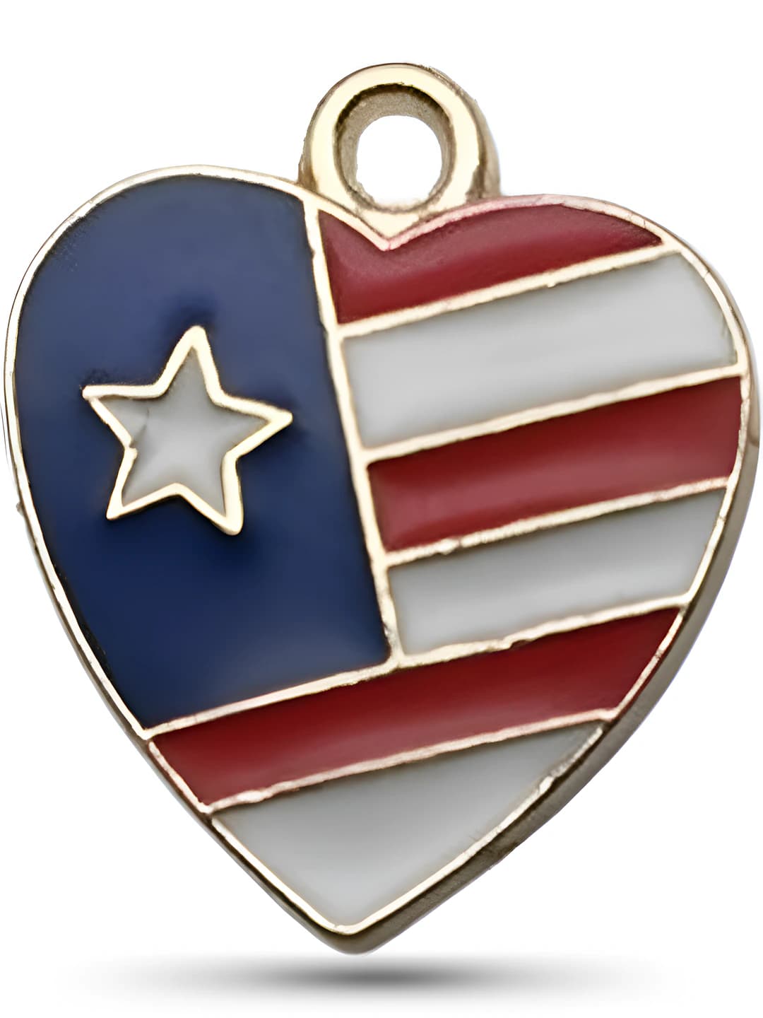 1 blue-white-red heart 15x18mm-1.12g