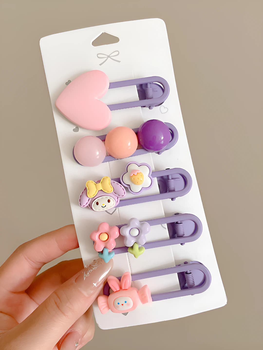 4# Purple duckbill, 5 pcs, resin