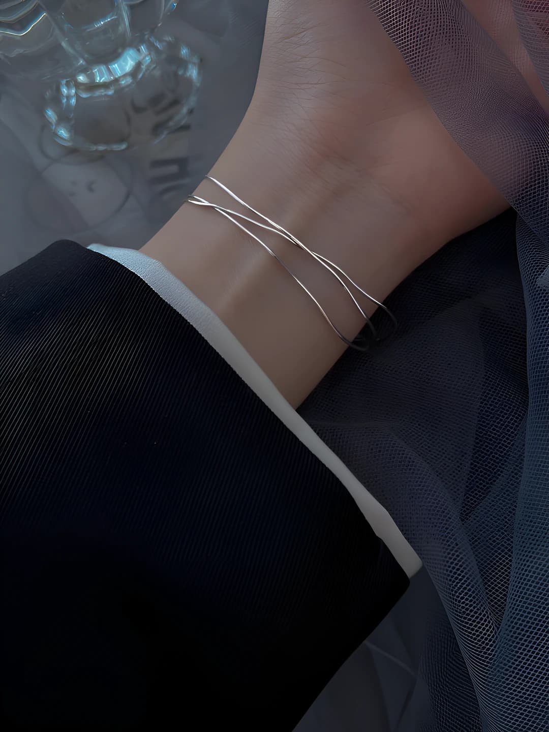 Women's geometric multi-layer bracelet, ins style, simple design