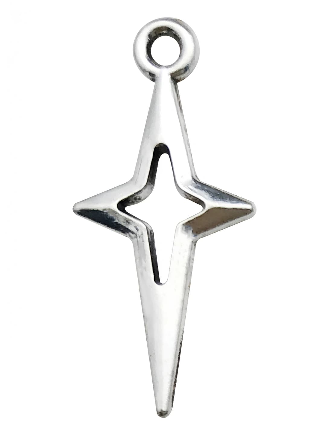 1 шт. маленький крест с четырёхлучевой звездой 10x23mm-0.5g