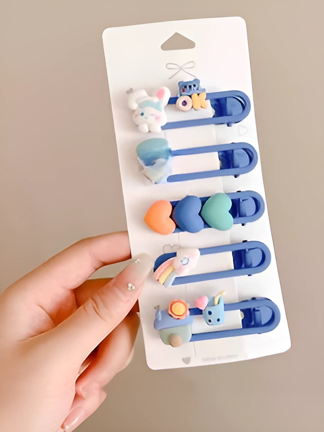 3# Blue duckbill, 5 pcs, resin