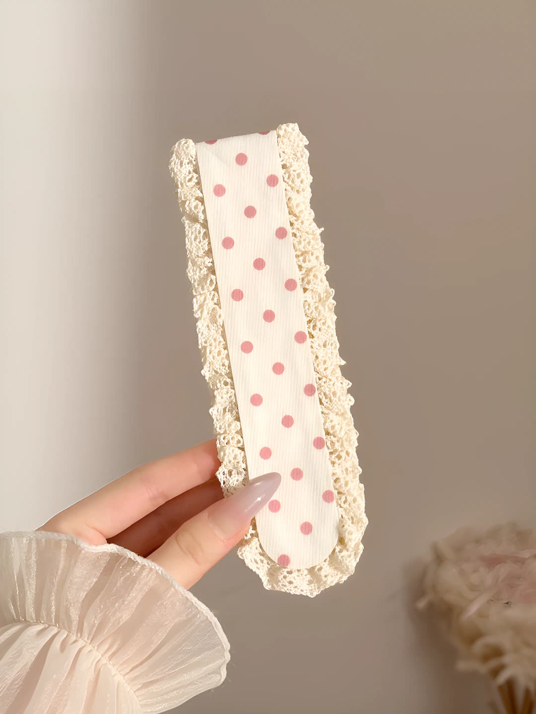 8# Розовые горошины - 34*5 см