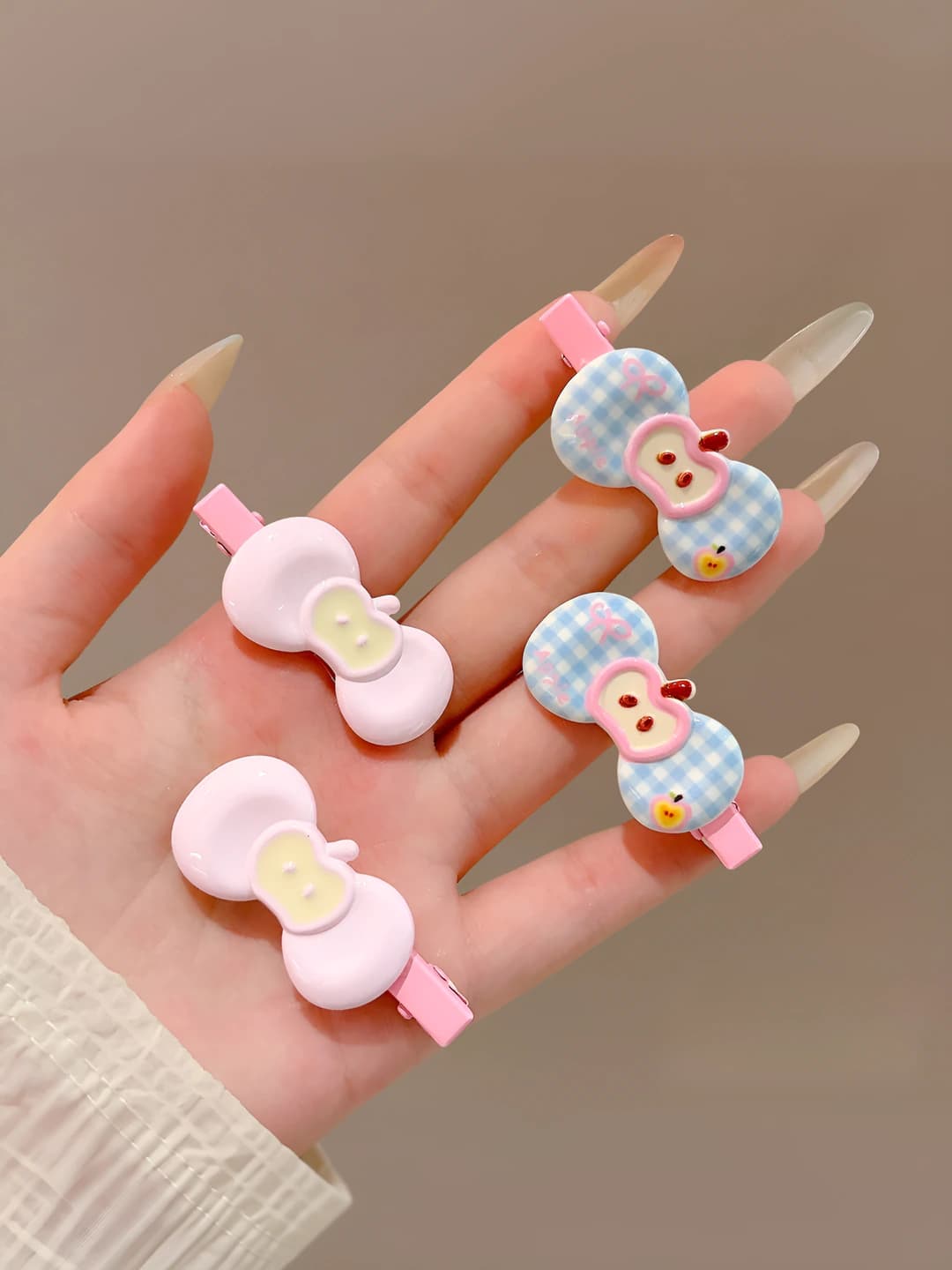 Apple and butterfly, 4 pcs