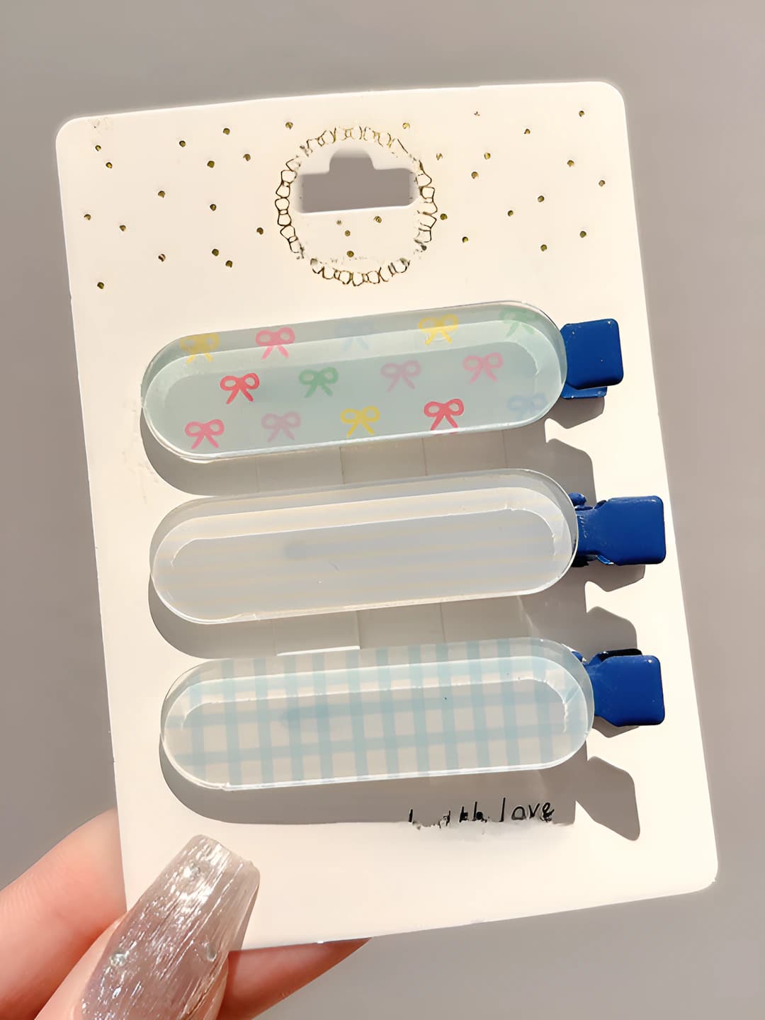 Синие jelly 3 шт 6 см