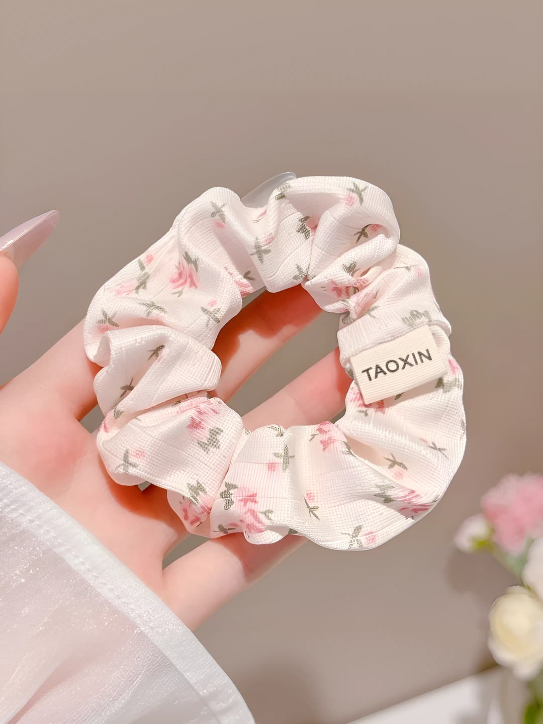 Pink, floral, 11 cm