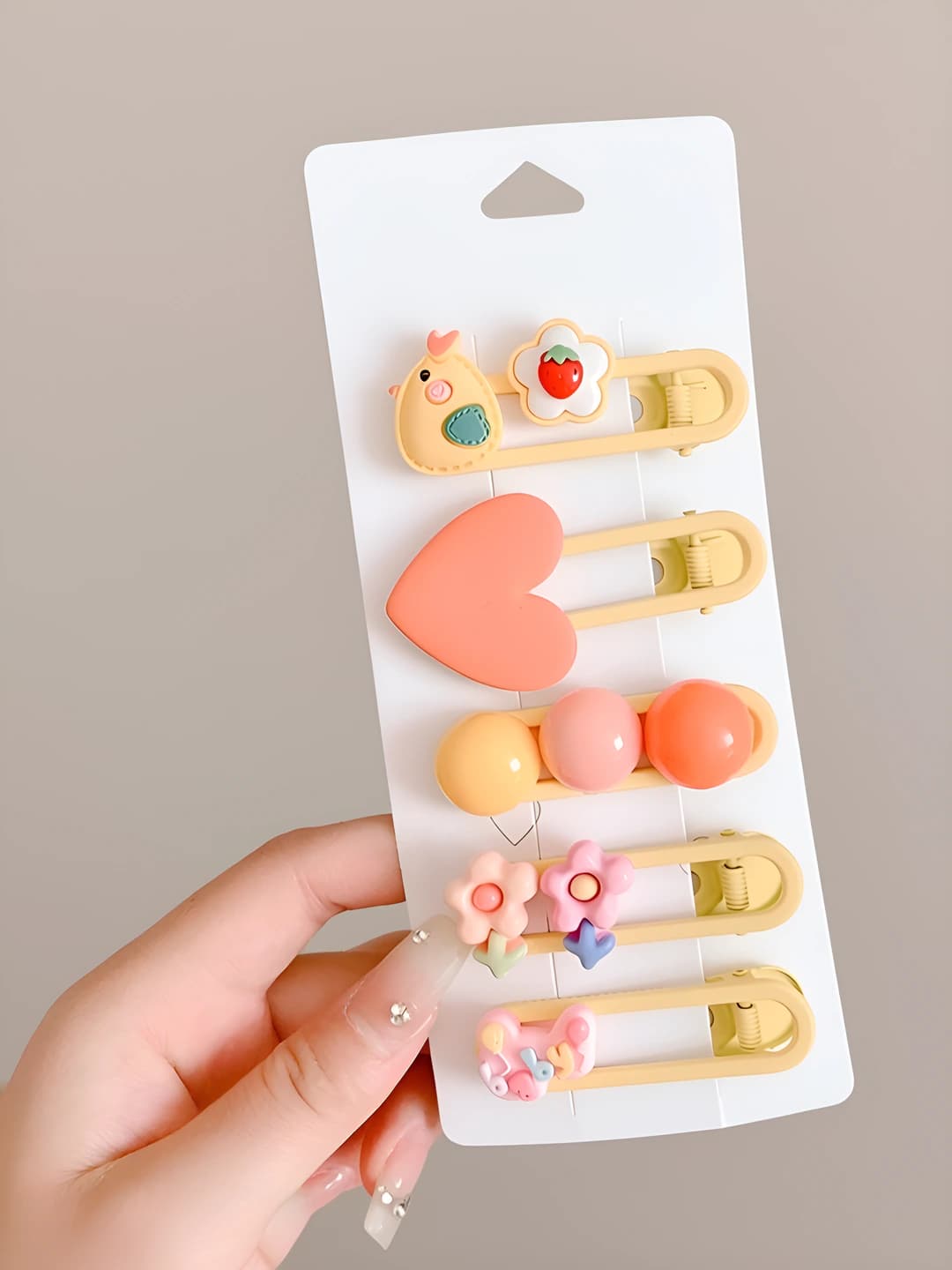 1# Yellow duckbill, 5 pcs, resin