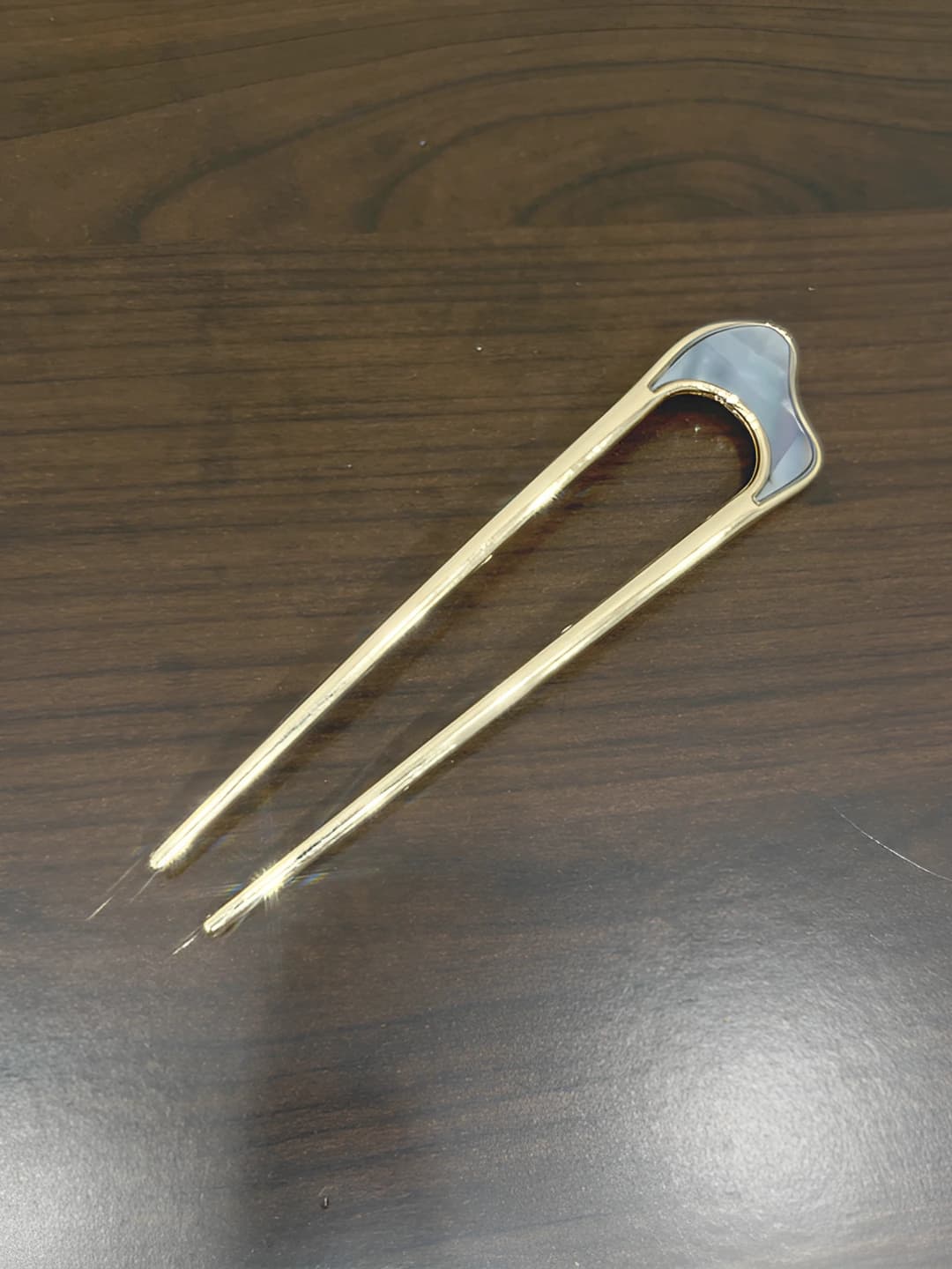 4# Metal hairpin A1663 wave blue